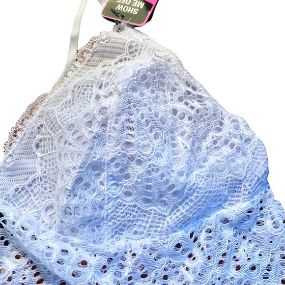 Bralette Lightly lined Semi-sheer Lace Medium and Large - Picture 11 of 16